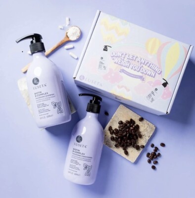 2-Pk LUSETA BIOTIN B-COMPLEX SHAMPOO + CONDITIONER