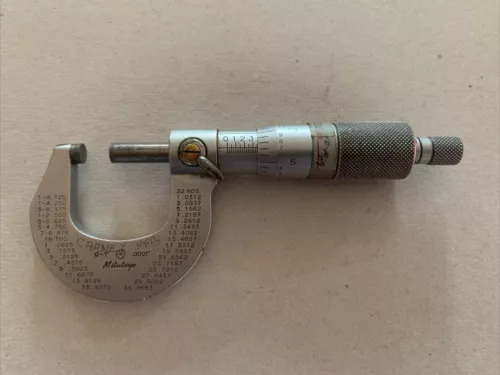 Mitutoyo Outside Micrometer. 0-1” 0.0001”