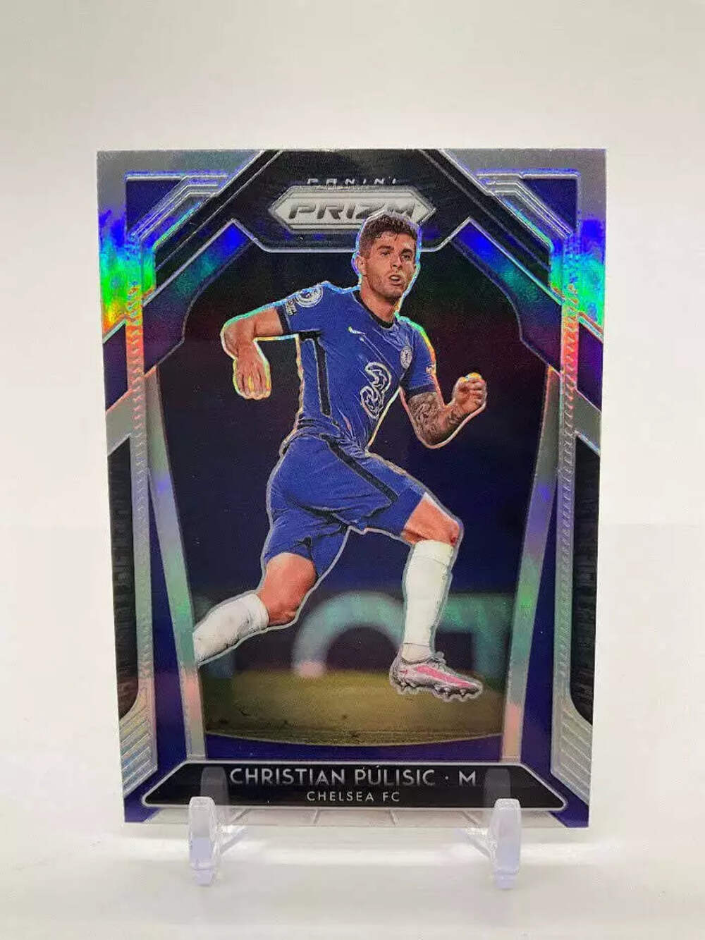 Christian Pulisic 2020-21 Panini Premier League Silver Prizm #221 Chelsea FC