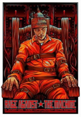 RAGE AGAINST THE MACHINE 2008 来日公演 ポスター Reading 2008