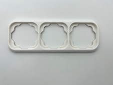 Busch Jaeger Duro 2000 LX 3 fach Rahmen Schalter Abdeckung Alpinweiß Waagerecht