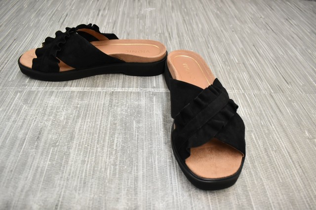 Vionic Womens Leila Azalea Black Sandals Size 9 for sale online | eBay