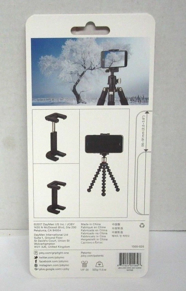 Soporte Joby GripTight ONE para teléfonos inteligentes - blanco Foto 3 de 3