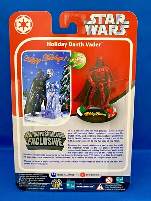Hasbro Star Wars 2005 HOLIDAY EDITION Holiday Darth Vader RED