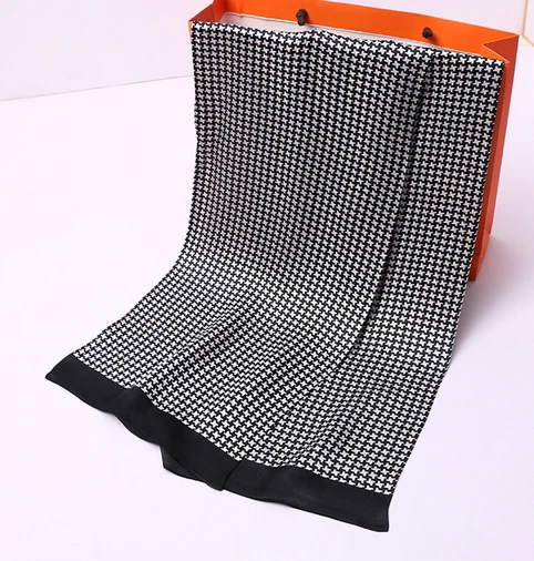 100% Silk men Scarf satin neckerchief Wrap plaid black white
Opens in a new window or tab