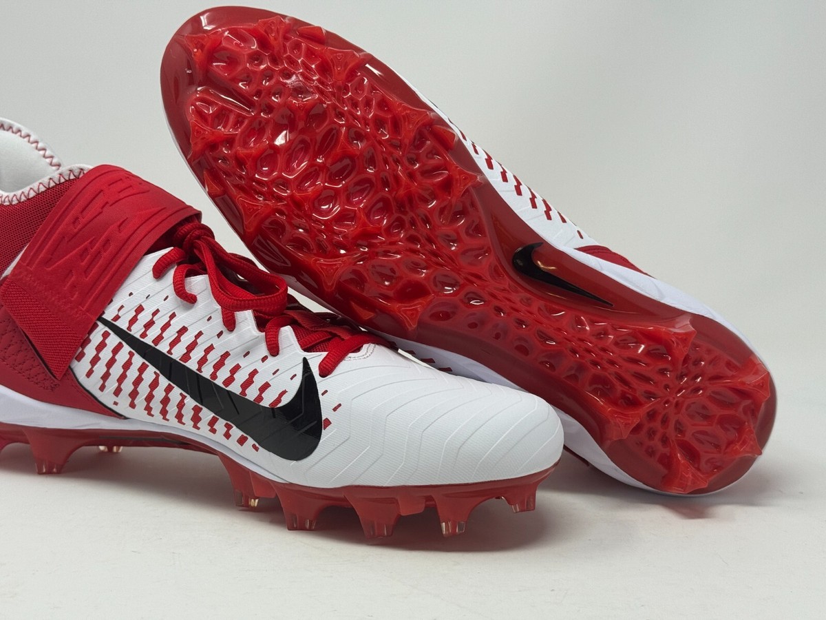 Nike Alpha Menace Pro 2 Football Cleats Red White BV3945-105