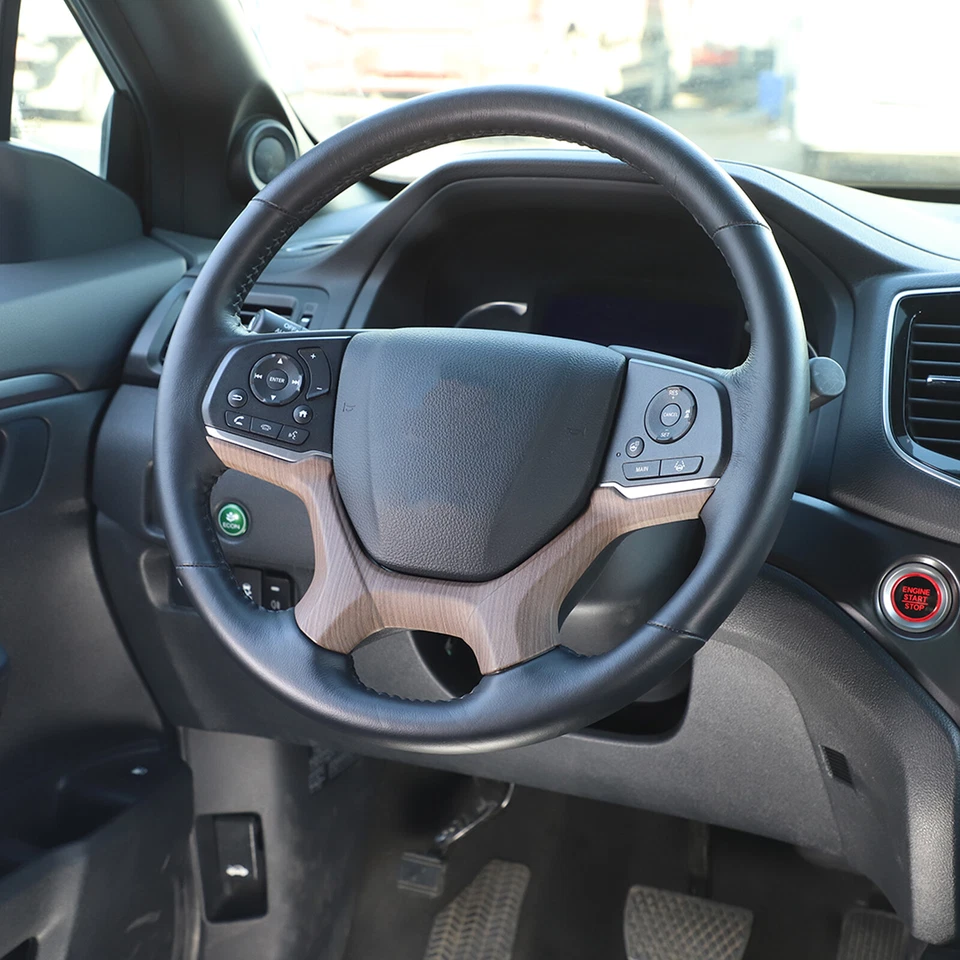 For Honda Pilot 2019-2022 Pear Wood Style Car Steering Wheel Lower Trim Cover 1X - Image 4 of 4