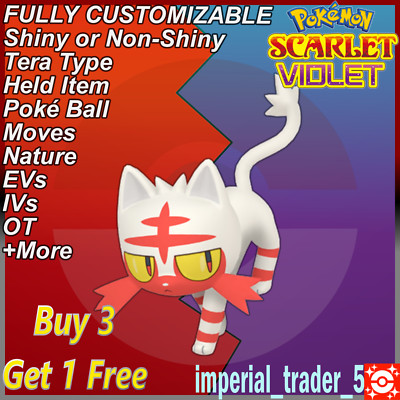 litten shiny pokemon card 6IV Scarlet and Violet Common Retreat cost Litten Pokdex: stats, moves, evolution