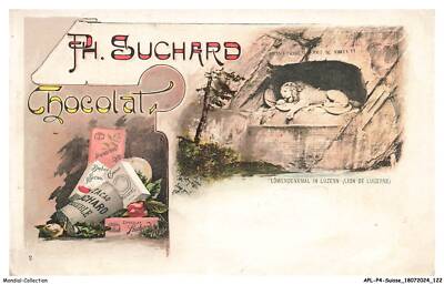 APLP4-0254-SWITZERLAND - LUCERNE - lion - ph suchard chocolate GRUSS