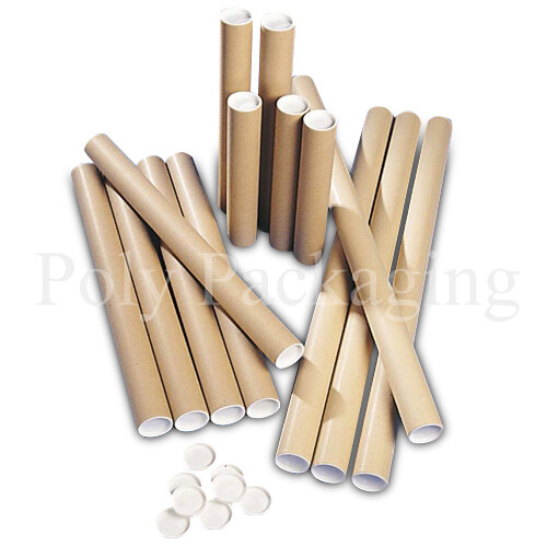 POSTING TUBES Cardboard A0/A1/A2/A3/A4 *ANYQTY/LENGTH + End Caps Postal