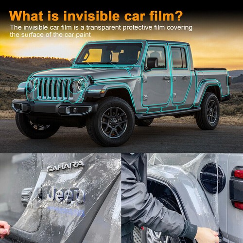 Rear Side Precut Paint Protection Film Clear PPF for Jeep Gladiator 2020-2024 - Picture 3 of 14