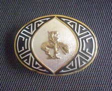 "End of the Trail"-Native American on Horse Belt Buckle-Silverplate-Award Design