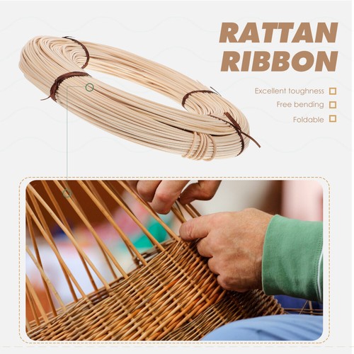 Rattan Material Weave Roll Natural Weaving Crafts Wicker Chair Repair - Picture 4 of 12