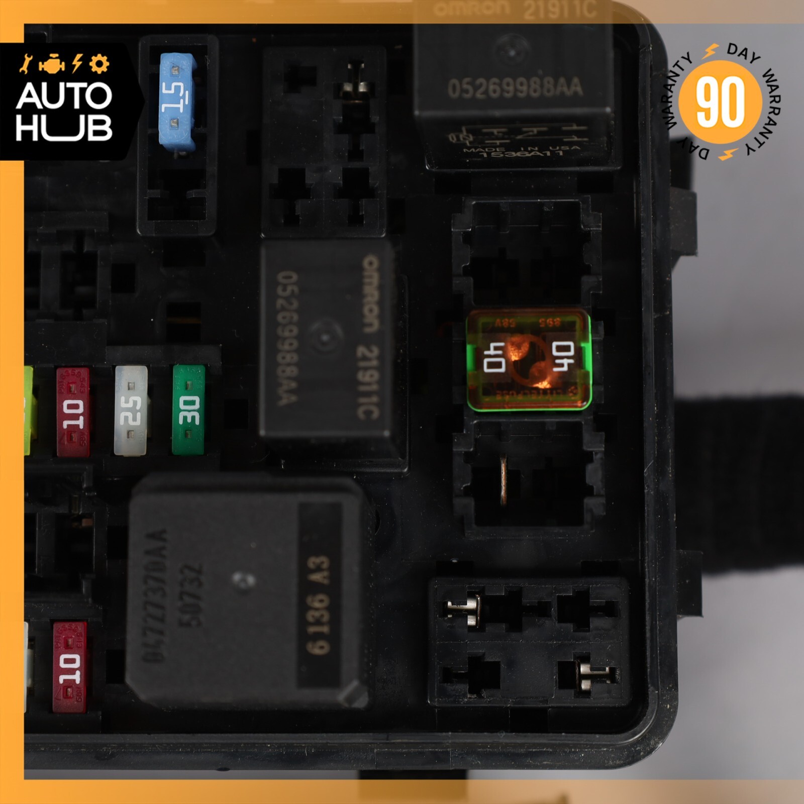 17-20 Maserati Levante M161 Rear Fuse Relay Box Junction Terminal OEM 44k