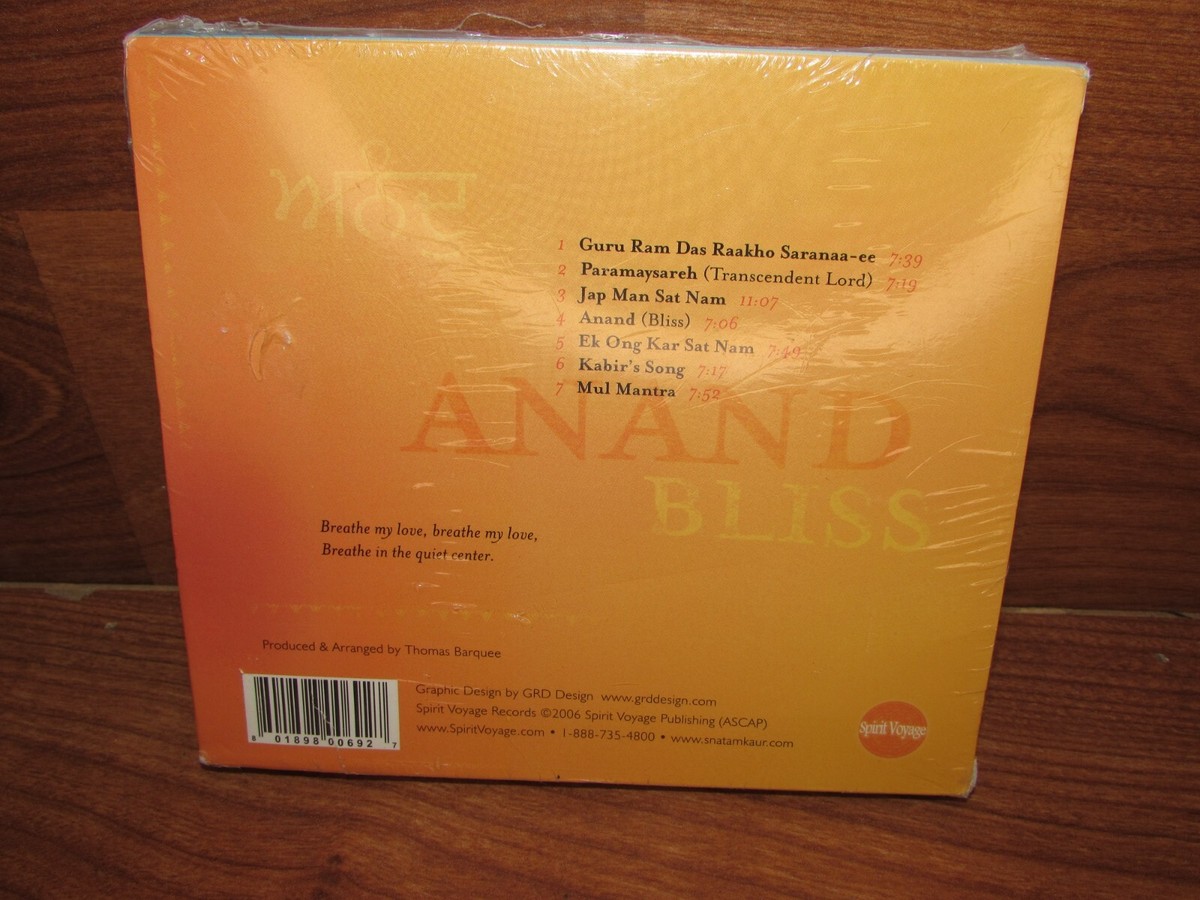 Snatam Kaur Anand Bliss 2006 music CD NEW Sealed 801898006927| eBay
