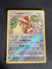 REVERSE HOLO Pokemon Sun & Moon Ultra Prism TCG Card Lopunny 107/156