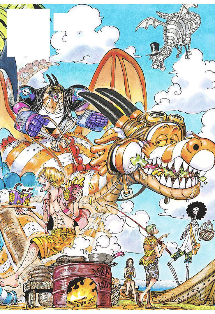 New One Piece Color Walk Dragon Art Book Details Shared - Siliconera