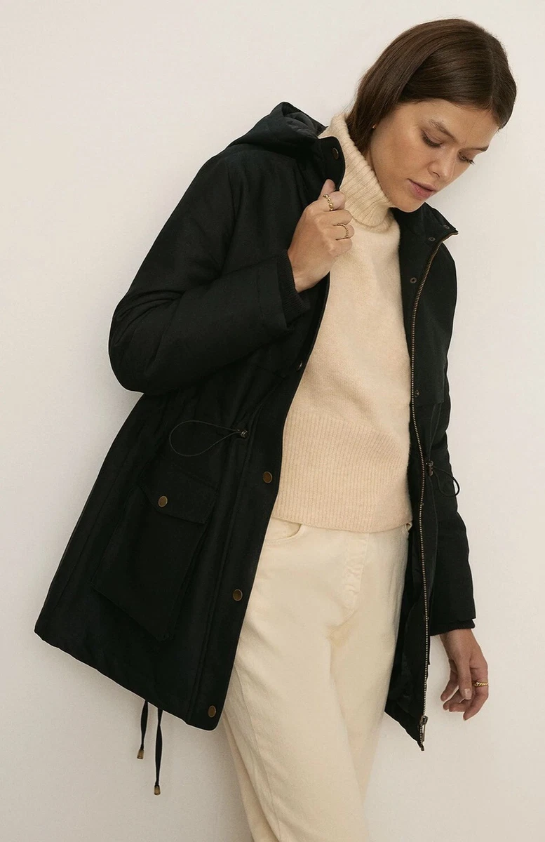 Oasis black parka sale