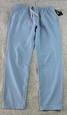 Swiss Alps Mens XL Essential Blue Fishing Outdoor Tech Drawstring Pants Joggers