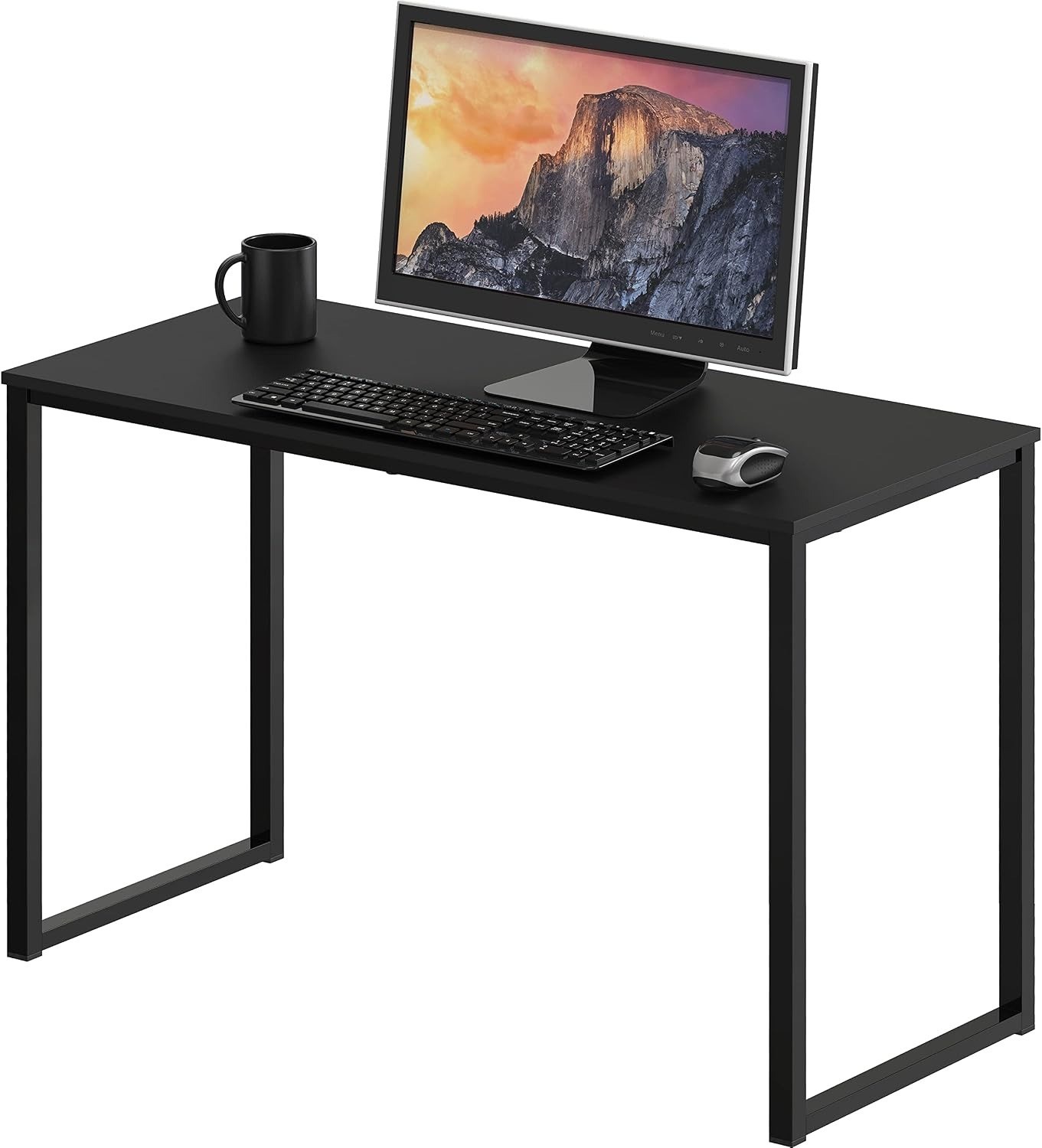 SHW 81 x 40 cm Computer Desk, Home Office Small Desk, Black — image 9