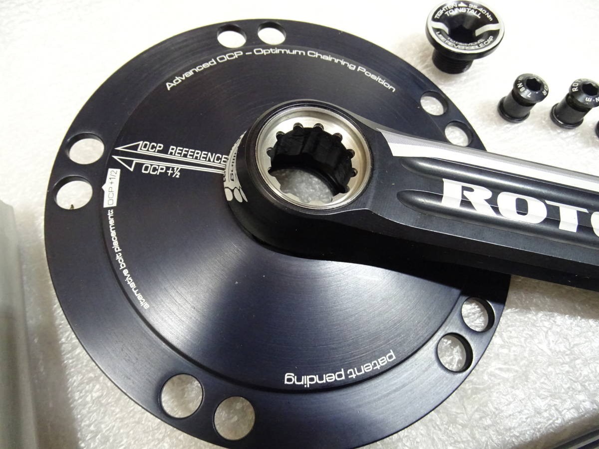 新品 Rotor New 3D+MAS Aero crank 110 165mm ROTOR 3D+ MAS CRANK ローター ロード クランク
