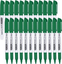 Fine Tip Dry Erase Markers - 24 Pack Green Whiteboard Erasable Markers Bulk, ...