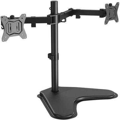 Freestanding Dual Monitor Stand Fits 32 Inch 17.6 lbs VESA 75x75/100x100mm