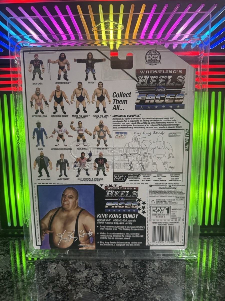 WWF WWE Heels And Faces King Kong Bundy Zombie Sailor Toys
