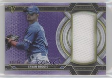2021 Topps Triple Threads Single Jumbo Relics Amethyst 9/36 Cavan Biggio 1h2h
