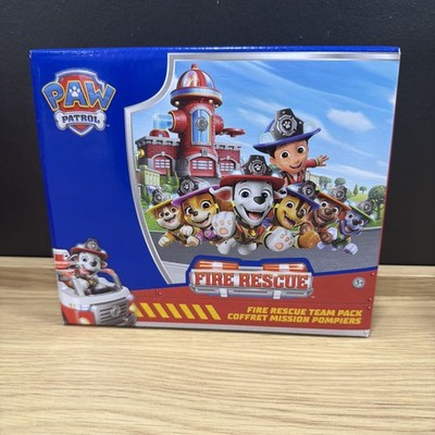 Paw Patrol Fire Rescue Team Pack with 7 Collectible Action Figures Ryder Set Toy