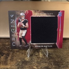 SPENCER RATTLER 2024 PANINI ORIGINS #RJJSRA ROOKIE JUMBO JERSEY RED /99