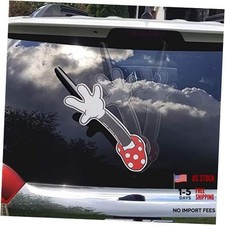 White Glove Polka Dot Waving Arm attaches to Rear Vehicle Wipers. Made in USA.