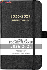 2026-2029 Pocket Planner - 3 Year Monthly Planner 2026-2029, Jul.2026 - Jun.2029