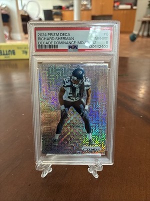 2024 Panini Prizm Deca - Decade Dominance Richard Sherman #6 Mojo Prizm /30