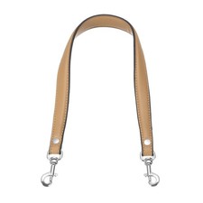 22.8" Leather Purse Strap, Purse Handle Replacement, Apricot/Silver