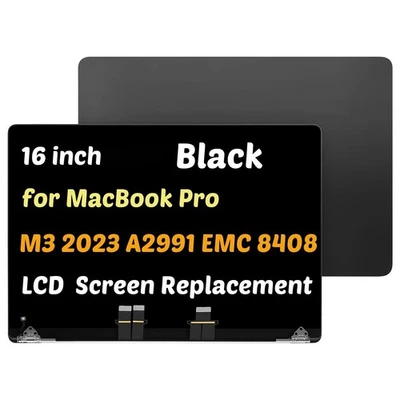 16" for MacBook Pro A2991 M3 EMC 8408 LCD Screen Display Assembly Space Black - Image 1 of 4