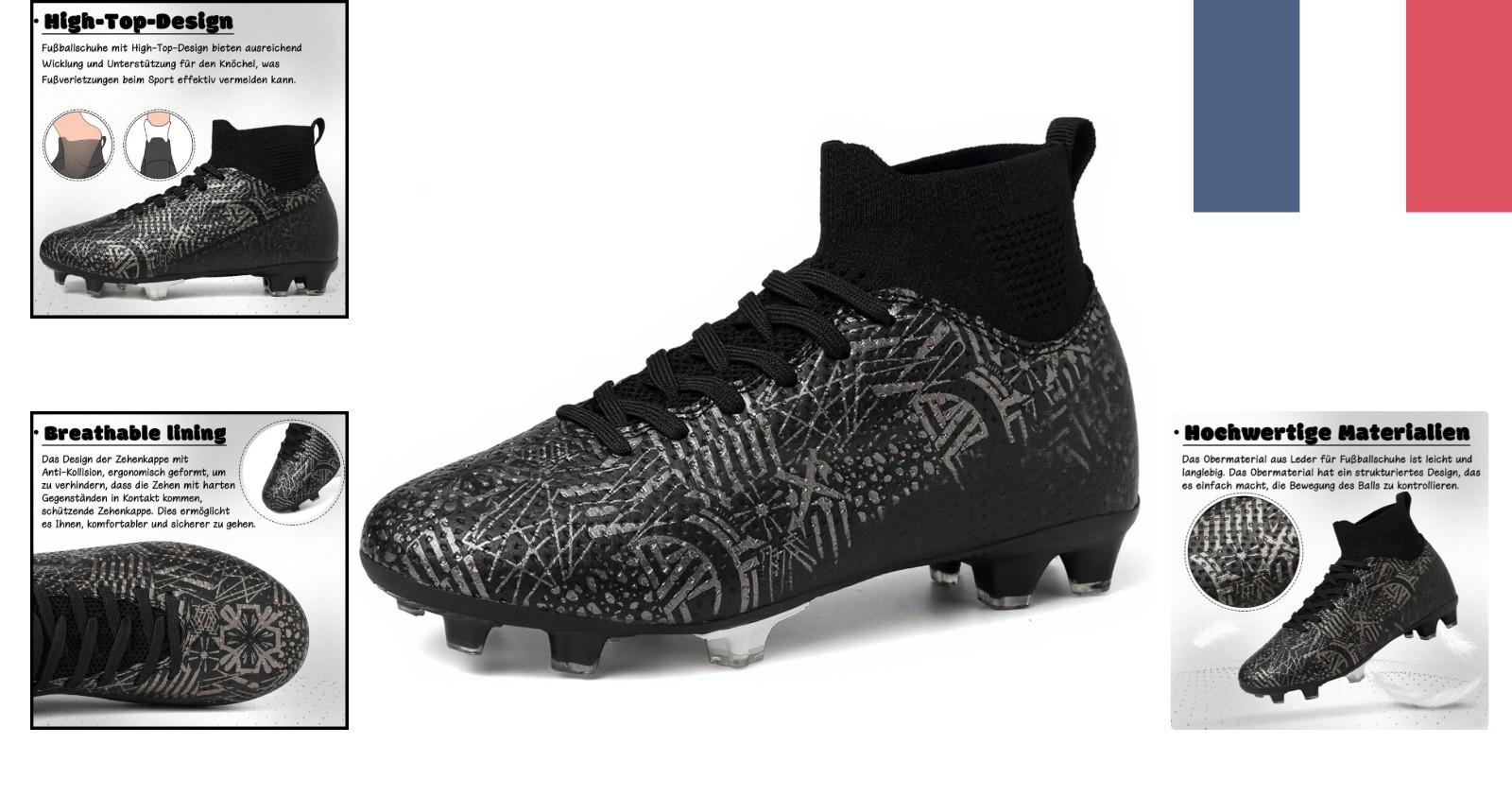 Chaussures de football enfant finis les bobos aux orteils sur le terrain