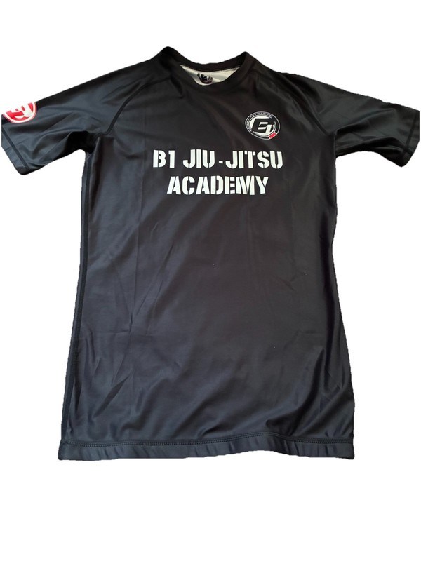 Medium Rash Guard Jiu Jitsu Black Short Sleeve Unisex BJJ rash guard BJJ Gear