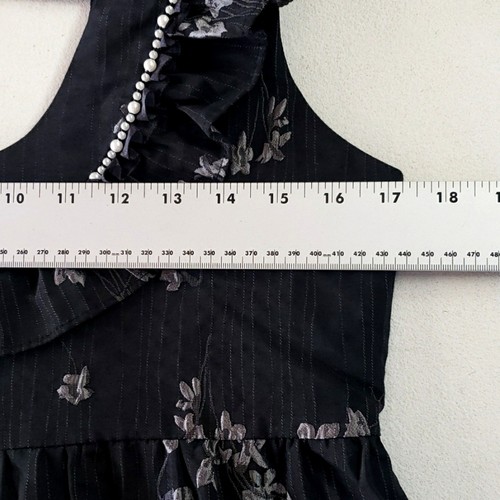 Setirom Baby Puppenkleid Damen Größe Small Plissee Rüschendetail Perlen Blumen - Bild 8 von 12