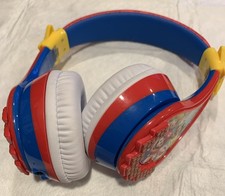 Nintendo Super Mario Wireless Headphones With Microphone Foldable Bluetooth READ