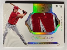 2016 Panini Flawless KYLE WALDROP Rookie Game Used 4 Color Patch Gold 10/10 REDS