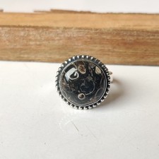 Turritella Agate Gemstone Ring Solid 925 Sterling Silver Unique Gift Ring BT1206