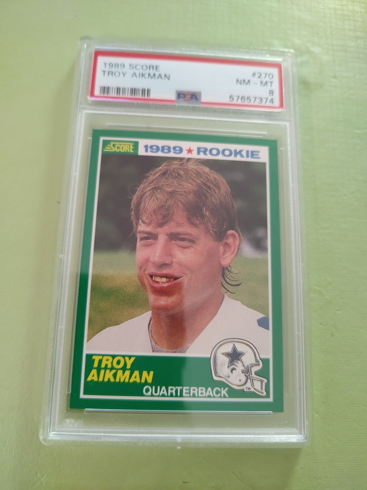 Troy Aikman 1989 Score #270 Base Price Guide - Sports Card Investor