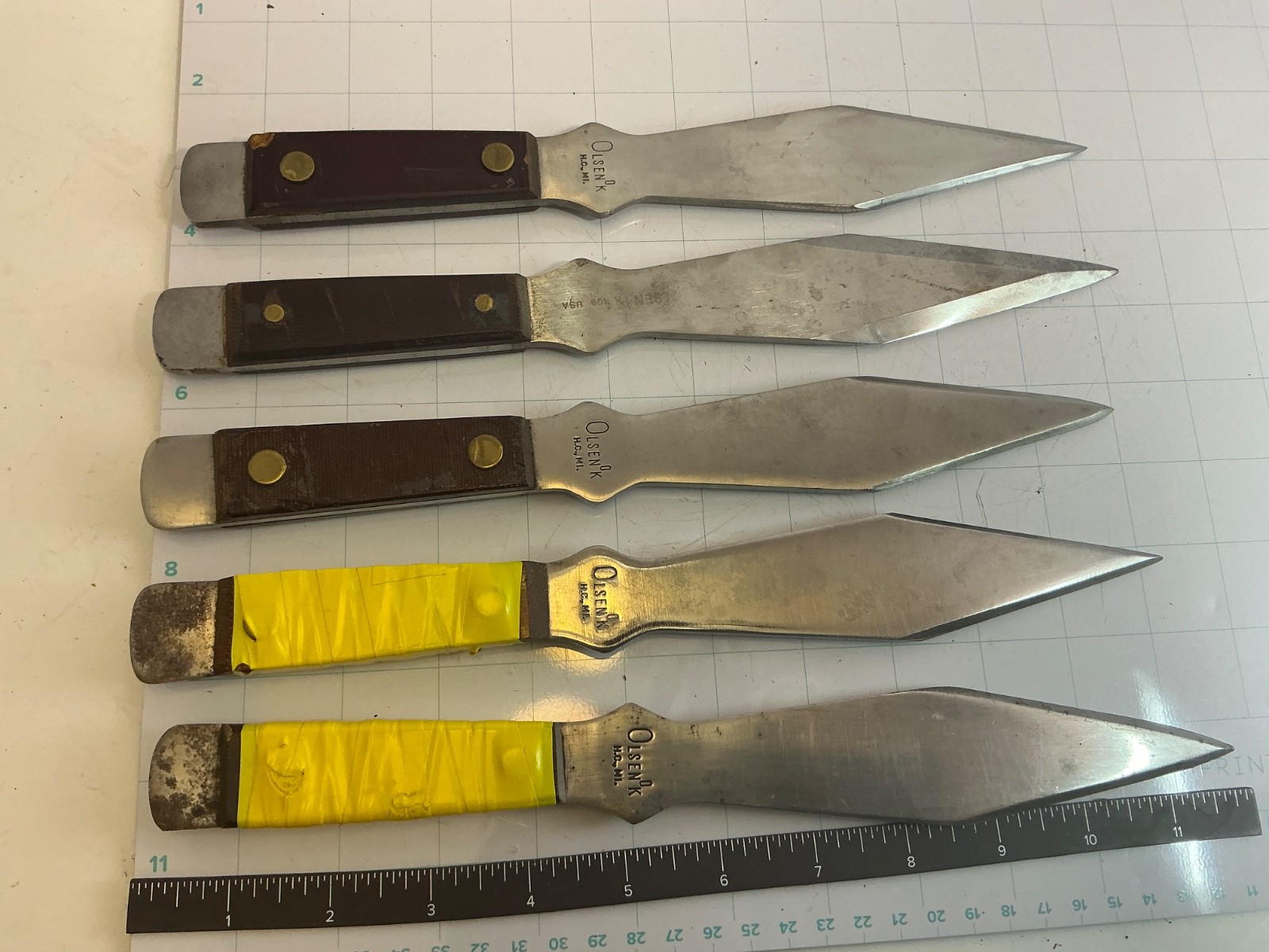 VINTAGE OLSEN OK PROFESSIONAL THROWING Knife