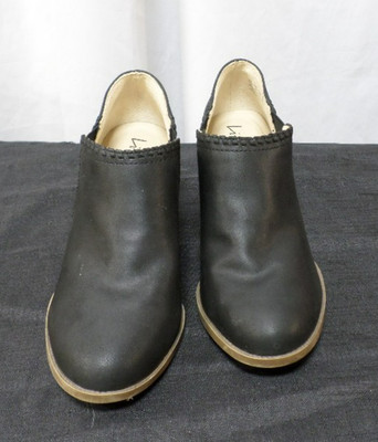 DESIGNER LIFE STRIDES VELOCITY 2.0 FLEX SLIPON CHUNKY HEEL BLACK SHOES WOMENS 7W