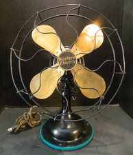 Antique Large Western Electric Brass Blade Electric Fan 18 X 13 X 10.5 V.g. Antique Large Western Electric Brass Blade Electric Fan 18 X 13 X 10.5 V.g.