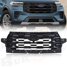 For 2025 Ford Explorer Platinum Front Bumper Grille Grill Assembly Gloss Black For 2025 Ford Explorer Platinum Front Bumper Grille Grill Assembly Gloss Black