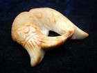 Old Nephrite Jade Stone Carved Sculpture Ancient Double Lucky Fish #09182505 — photo 3