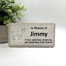Goat Memorial - Personalized Pet Memorial Stone - Goat Loss sympathy Gift