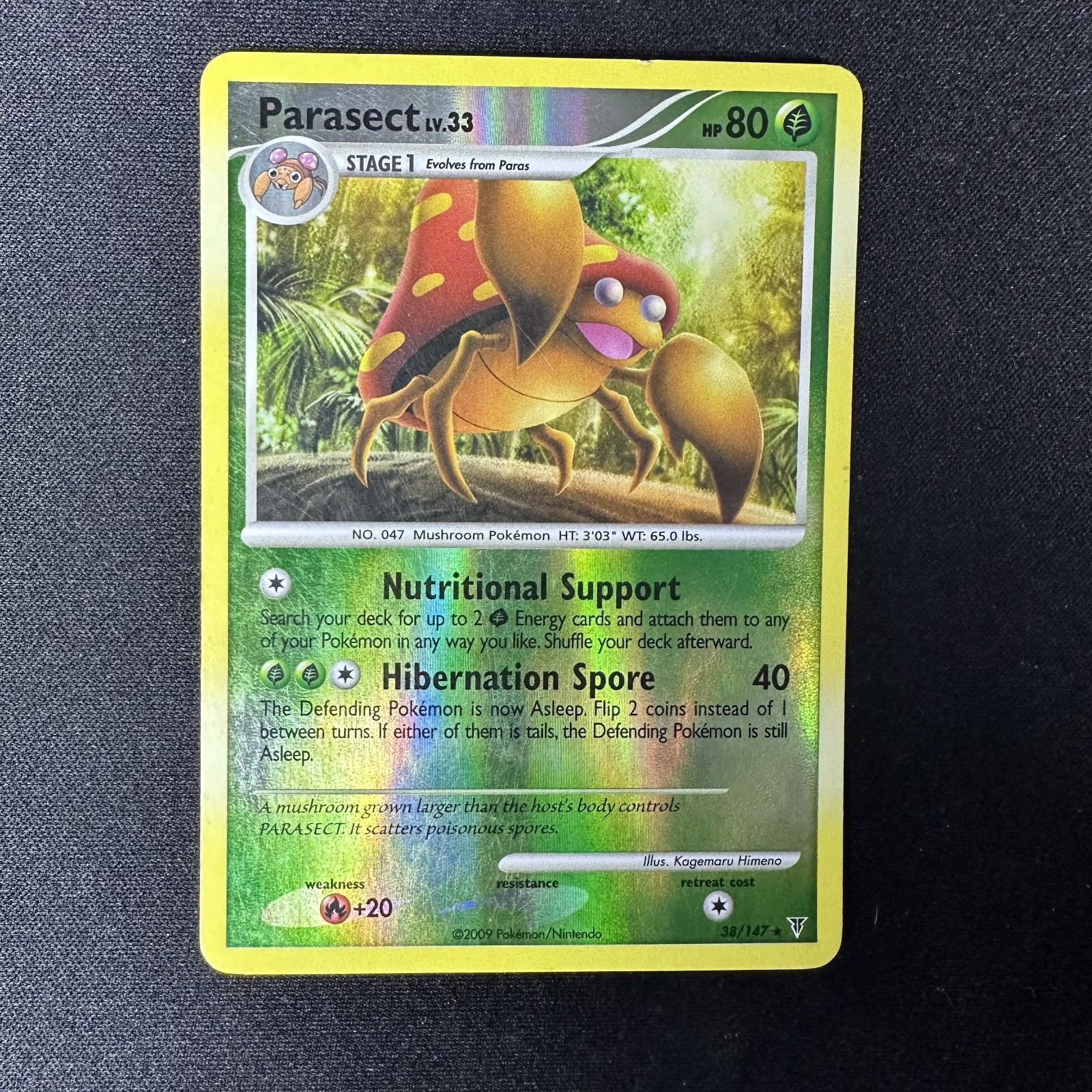 Parasect 38/147 Supreme Victors Reverse Holo MP+ Pokemon TCG